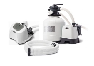 Pompa piaskowa 10m3/h z generatorem chloru i piaskiem INTEX