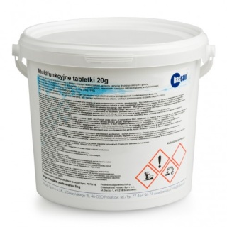 Tabletki do basenu chlorowe multifunkcyjne 20 gr 3 kg Bassau