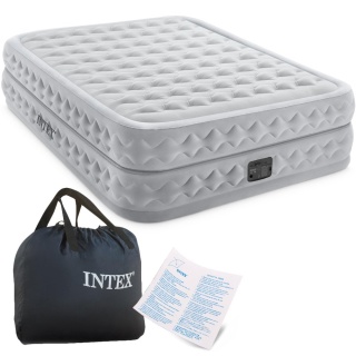 Materac dmuchany z wbudowaną pompką dwuosobowy INTEX 64490