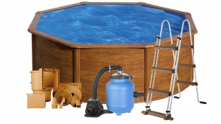 Basen ogrodowy stalowy Pacific aqua 350x120 cm GRE