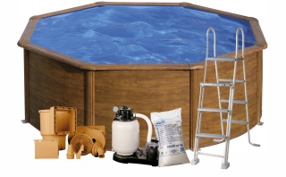 Basen ogrodowy stalowy Pacific 460x120cm GRE