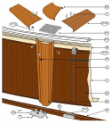 Basen ogrodowy stalowy Sicilia 300X120cm GRE