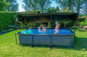 Zadaszenie basenu baldachim przeciwsłoneczny 220x150 cm Exit
