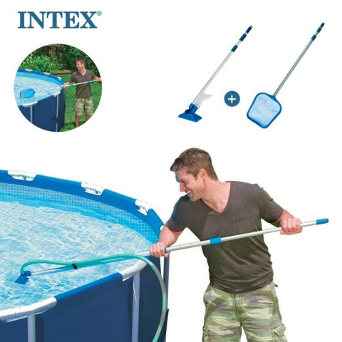 Zestaw czyszczący do basenu odkurzacz INTEX