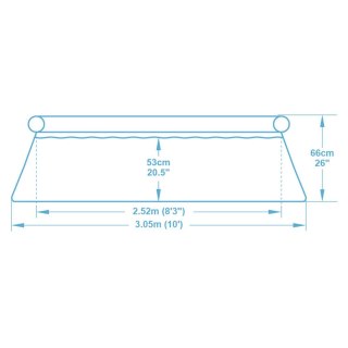 Basen ogrodowy rozporowy 305 x 66 cm 15w1 Bestway 57458
