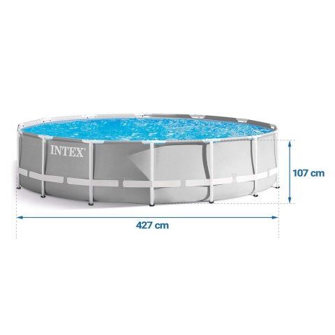 Basen ogrodowy stelażowy 427 x 107 x 107 cm zestaw 21w1 INTEX 26720 Basen ogrodowy stelażowy 427 x 107 x 107 cm zestaw 21w1 INTEX 26720
