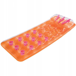 Dmuchany materac do pływania 3 kolory 188 x 71 cm Bestway 43015 pomarańczowy