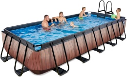 Basen ogrodowy stelażowy 400x200x100 cm pompa piaskowa Exit 30.17.42.10