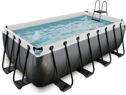 Basen ogrodowy stelażowy 400x200x122 cm piaskowa Exit 30.27.42.20