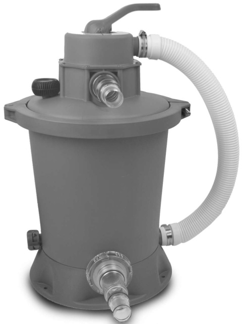 Basen ogrodowy stelażowy 488x122 cm kopuła, pompa piaskowa Stone Exit 30.47.16.00