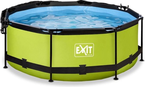 Basen ogrodowy stelażowy 244x76 cm osłona przeciwsłoneczna Exit 30.35.08.40