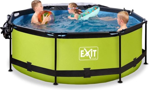 Basen ogrodowy stelażowy 244x76 cm osłona przeciwsłoneczna Exit 30.35.08.40