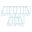 Basen ogrodowy stelażowy 404 x 201 x 100 cm 11w1 Bestway 56441
