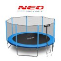 Trampolina ogrodowa 12ft/374cm z siatką zewnętrzną i drabinką