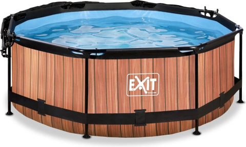 Basen ogrodowy stelażowy 360x76 cm kopuła Exit 30.32.12.10