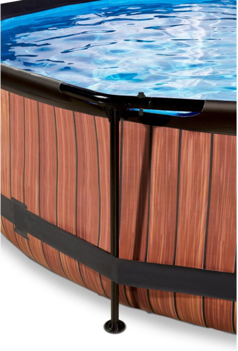 Basen ogrodowy stelażowy 360x76 cm kopuła Exit 30.32.12.10