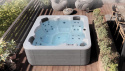 Wanna z hydromasażem jacuzzi spa ogrodowe 216x216x90 cm baia white + Audio 2.0 Astralpool