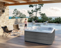 Wanna z hydromasażem jacuzzi spa ogrodowe 216x216x90 cm baia white + Audio 2.0 Astralpool