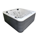 Wanna z hydromasażem jacuzzi spa ogrodowe 216x216x90 cm baia white + Audio 2.0 Astralpool