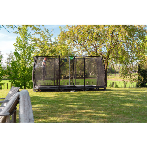 Trampolina naziemna Allure Premium 244x427cm czarna Exit Trampolina naziemna Allure Premium 244x427cm czarna Exit
