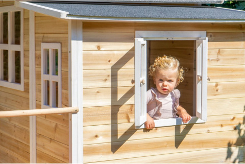 Domek drewniany dla dzieci ze zjeżdżalnią Loft 750 Exit