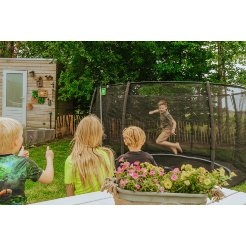 Trampolina naziemna Dynamic ø305cm z siatką zabezpieczającą Exit