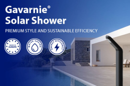 Prysznic ogrodowy solarny Gaverne 35 L aluminum Astralpool