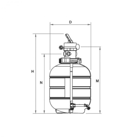 Zbiornik filtracyjny pompa piaskowa 5500l/h Astralpool