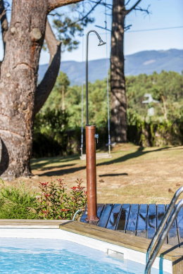 Prysznic solarny z imitacji drewna 9L GRE