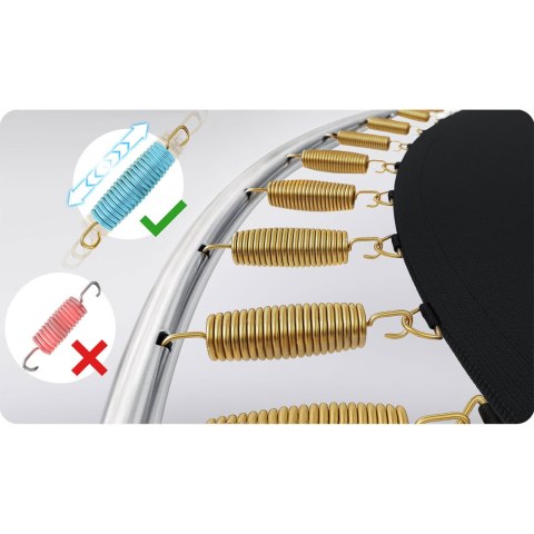 Trampolina ogrodowa 15ft/465cm z siatką wewnętrzną i drabinką Neo-Sport