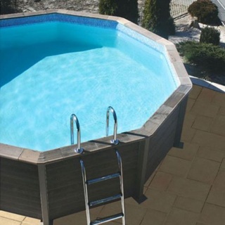 Basen kamienny z efektem drewna NATURALIS 4,93 x 1,28 m