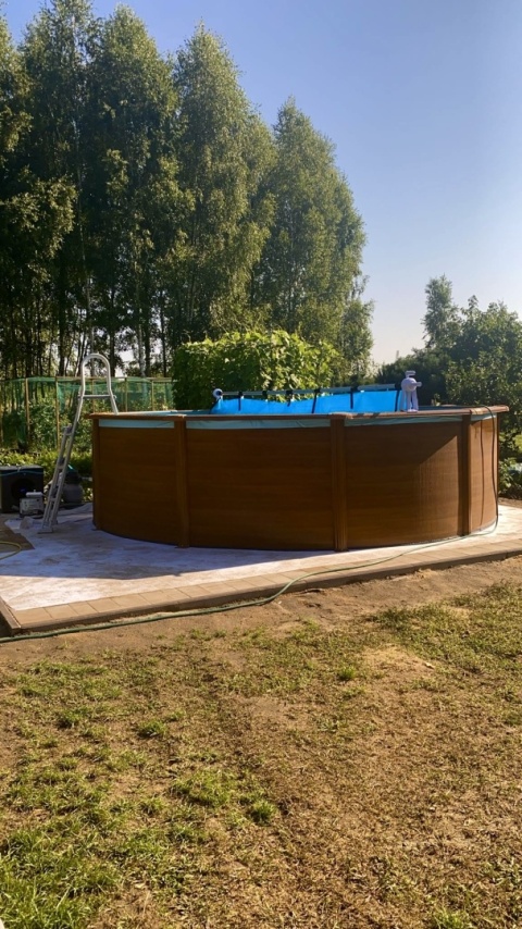 Basen ogrodowy stalowy Sicilia 460x120cm GRE