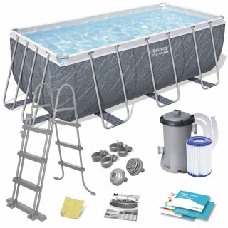 Basen ogrodowy stelażowy 412 x 201 x 122 cm 11w1 Bestway 56722