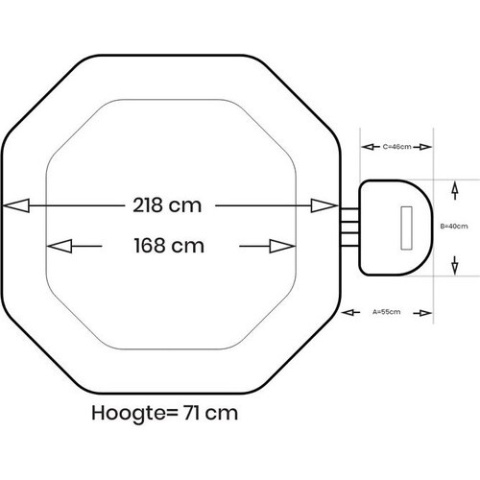 Dmuchane SPA Jacuzzi z hydromasażem 218 x 71 cm 6 os. INTEX 28462