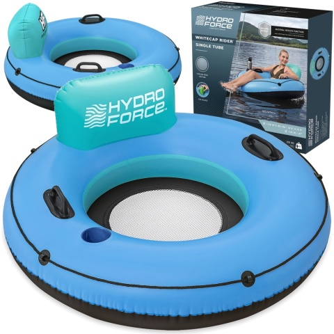 Duże dmuchane koło z oparciem o średnicy 119 cm Bestway 43108