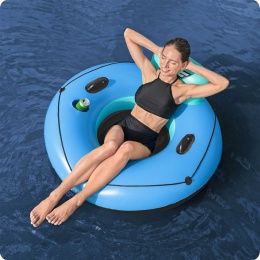 Duże dmuchane koło z oparciem o średnicy 119 cm Bestway 43108