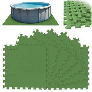 Mata piankowa pod basen puzzle 50 x 50 cm 8 szt