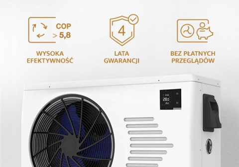 Pompa ciepła do basenu inwerterowa 13,2 KW (do 60 000 l) Hewalex