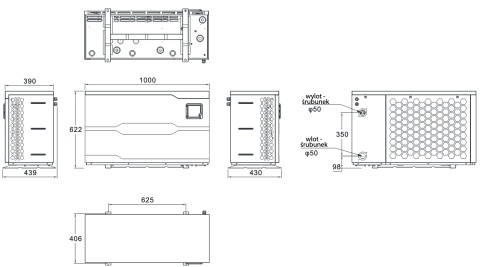 Pompa ciepła do basenu inwerterowa 17,8 KW (do 80 000 l) Hewalex