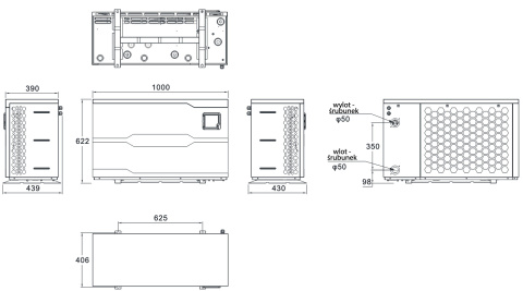 Pompa ciepła do basenu inwerterowa 20 KW (do 95 000 l) Hewalex