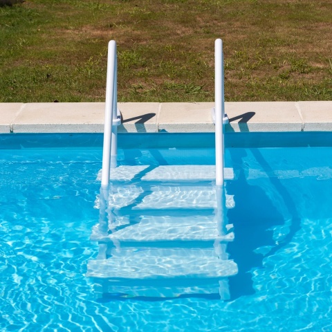 Schody do basenu 4 stopnie z poręczą GRE