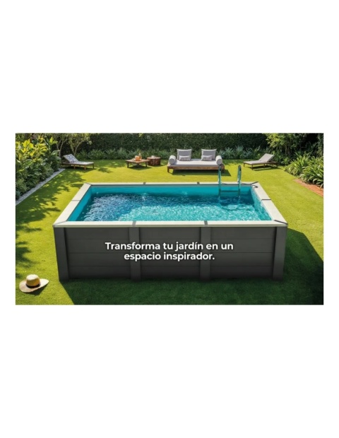 Basen ogrodowy kompozytowy 595x315x126 cm + oświtlenie GRE