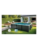 Basen ogrodowy kompozytowy 595x315x126 cm + oświtlenie GRE