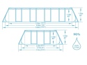 Basen ogrodowy stelażowy 549 x 274 x 122 cm 12w1 Bestway 56998