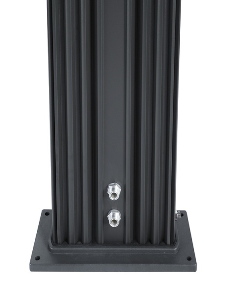 Prysznic ogrodowy hybrydowy (solarny + przyłącze ciepłej wody) DADA 40l