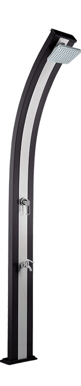 Prysznic ogrodowy solarny PREMIUM 30L -aluminiowy z deszczownicą, 30 l