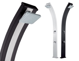 Prysznic ogrodowy solarny PREMIUM 30L -aluminiowy z deszczownicą, 30 l