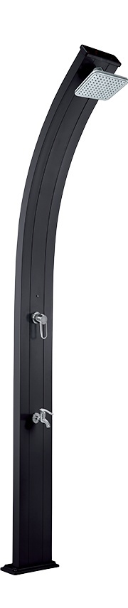 Prysznic ogrodowy solarny PREMIUM 30L -aluminiowy z deszczownicą, 30 l