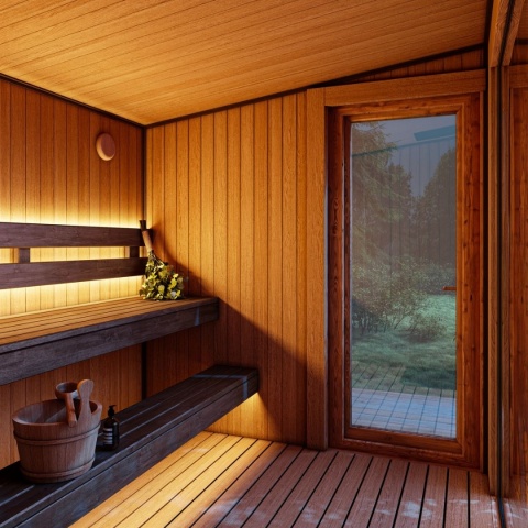Sauna ogrodowa modułowa 255x220x250 cm