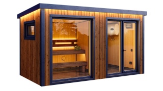 Sauna ogrodowa modułowa 420x220x250 cm